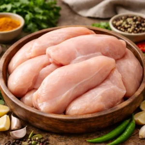 Boneless desi chicken breast fresh lean and protein rich