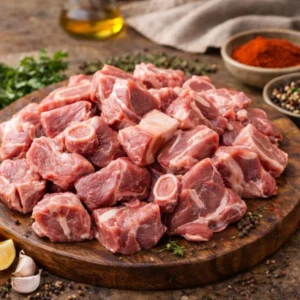 Lamb curry cut with bone for nihari and traditional Pakistani curries