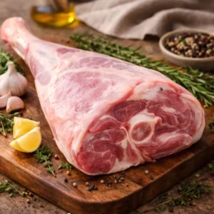 Bone-in lamb leg fresh halal ideal for roasting and slow cooking