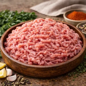 Fresh lamb mince keema halal for kebabs and kofta