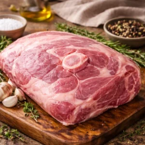 Lamb shoulder bone-in rich marbling perfect for slow cooked curries