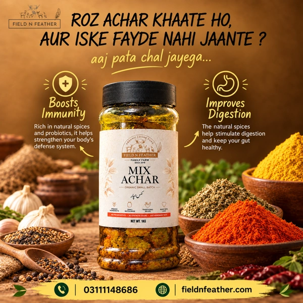 Mix Achar – Mixed Vegetable Pickle in Mustard Oil - Image 2